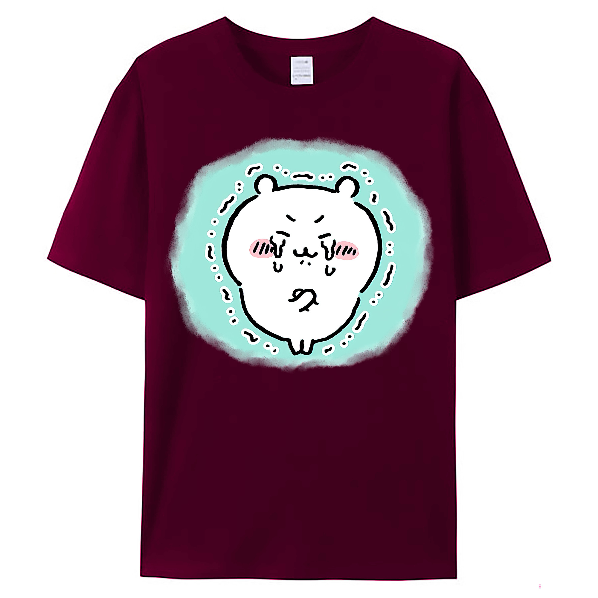 （画像用） ちいかわ ちいかわ Chii-kawa chiikawa レディースカジュアルプリントTシャツ（綿100％）